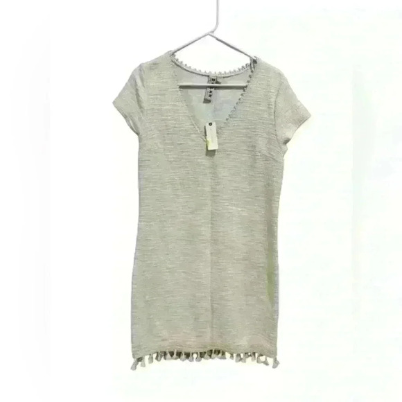 NWT Anthropologie Dolan Tassel Tunic Dress Left Coast Collection Cream M‎ - Picture 1 of 9